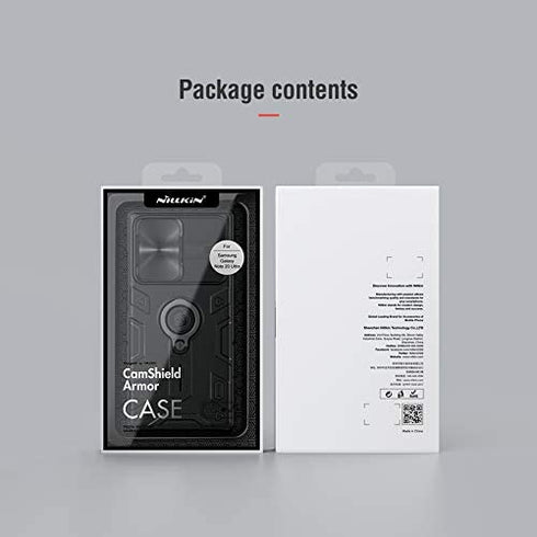 Samsung Galaxy Note 20 Ultra 5G Case with Ring Kickstand and Camera Lens Cover, CamShield Armor Shockproof PC & TPU Bumper Hybrid Protective Cover (Black,Note 20 Ultra/Note 20 Ultra 5G)