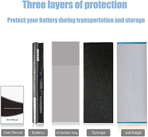 14.8V 40Wh M5Y1K Laptop Battery for Dell Inspiron 15 3000 5000 Series Fit with Dell 3551 3552 5558 5758 Notebook