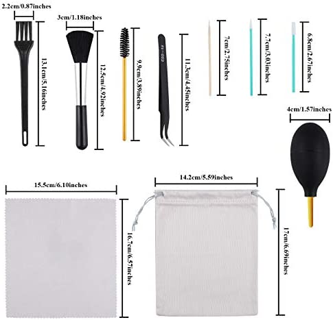 ADXCO 129 Pieces Cell Phone Cleaning Kit Camera Cleaning Kits USB Charging Port and Headphone Port Brush Set Compatible with Phone, iOS Android, Cell Phone, Electronics Cleaner