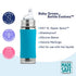 Pura Kiki 11oz/325ml Stainless Steel Sippy Cup Bottle w/ Sleeve, Plastic-Free, MadeSafe Certified, Medical-Grade XL Silicone Sipper Spout Fast Flow Rate for Kids, Toddlers, Babies & Infant - Slate