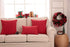 Stellhome Pack of 2 Red Lumbar Throw Pillow Covers Rectangle Set Solid Pillowcase for Bed Couch Sofa Bench, 12x20 inch (30 x 50 cm), Red