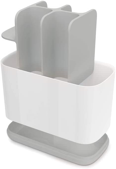 Joseph Joseph 70510 EasyStore Toothbrush Holder Bathroom Storage Organizer Caddy, Large, Gray