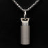 Haxtec Small Pill Box Titanium Pill Fob Necklace Nitro Mini Waterproof Pill Holder Lightweight Survival Case Keychain Pill Bottle for Purse Men & Women (TC10-Ti)
