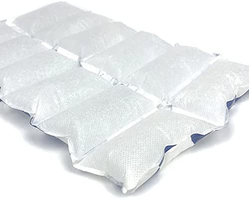 Disposable Ice Packs Sheets for Frozen Food Shipping, Cold Freezer Packs for Coolers Lunch Box, Dry Ice Shipping Cold Packs Ice Frozen Gel Packs for Perishable Mailing Storage, 2 x 6 Cells, 4 Sheets