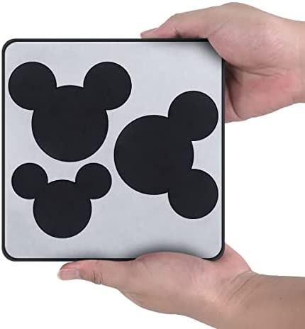 Sanch Ancha Fabric Cutter Die for Die-Cut Cutting Machines, 6" x 6" Mickey Black