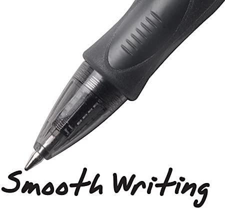 BIC Gelocity Original Retractable Gel Pens, Medium Point (0.7mm), Black, Perfect for Everyday Writing, 24-Count Pack (RLC241-BLK)
