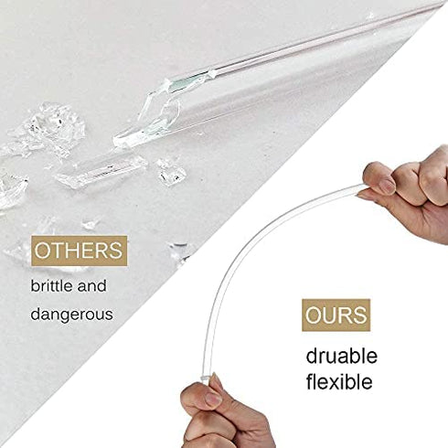 ALINK 12-Pack Reusable Plastic Clear Straws, 13 inch Extra Long Tumbler Straws for 1 Gallon, 64/32 oz Water Bottles, Plus Cleaning Brush