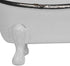 Foreside Home & Garden Black Distressed Rim White Enamel Bathtub Soap Dish