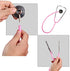 MorTime Dual Head Stethoscope, Real Working Stethoscope for Kids Cosplay, Educational Equipment, Pink (1 pc)