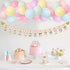 Rainbow Photo Banners kit, Pastel Rainbow 12 Months First Birthday Garland Unicorn Balloons Arch For Baby Girls 1st Birthday Party Decorations