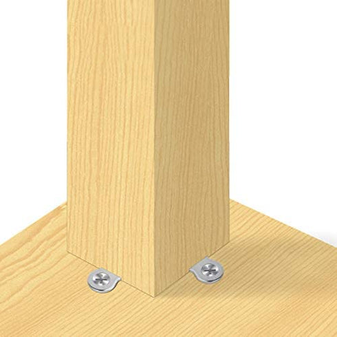 30 Pack Figure 8 Steel Desk Top Fastener Clip with Screws - Heavy Duty Figure-Eight Fasteners Clips Attaching a Table, Solid Steel, 12 Gauge