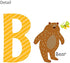 DECOWALL DS-8023 Alphabet ABC with Pictures Kids Wall Stickers Wall Decals Peel and Stick Removable Wall Stickers for Kids Nursery Bedroom Living Room (Small) Decor