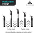 Sports Stable Ball Pump with 5 Needles Push and Pull Inflation Device for Your Basketball, Football, Soccer Ball, Volleyball, and Other Sport Balls