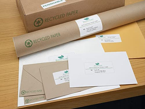 Avery EcoFriendly Mailing Labels for Laser and Ink Jet Printers, 1 x 2 5/8 Inches, White, Permanent, Pack of 300 (48860)