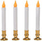 Sylvania NOMA/INLITEN-IMPORT V24329 4 Pack 9" Battery Operated Flickering LED Candle Orange
