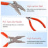 Hilitchi 200 Pcs Telephone Wire Connector Wire Butt Splice Connector UY/UY2/UR/UR2/UG Crimp Terminal Connectors Assortment Kit - with One Connector Crimping Pliers