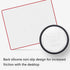 Seihoo Mouse Pad, Resin Hard Surface Mouse Mat Polymer Silicone Bottom Gaming Mousepad No Smell Waterproof for Games, Office 24 x 20cm (9.5 x 7.8in)