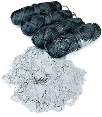 Vegan Biodegradable Bamboo Charcoal Dental Floss Refill Refill | Natural Candelilla Wax | 33yds x4 | Peppermint Essential Oil | Eco Friendly Zero Waste Oral Care | 4 Pack