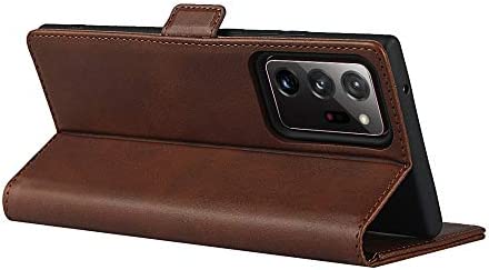 SunYoo for Samsung Note20 Ultra/Note20 Ultra 5G Case,Leather Wallet Case Magnetic Closure Stand Holder Cover with Card Slots/Cash Compartment for Galaxy Note20 Ultra/Note20 Ultra 5G-Dark Brown