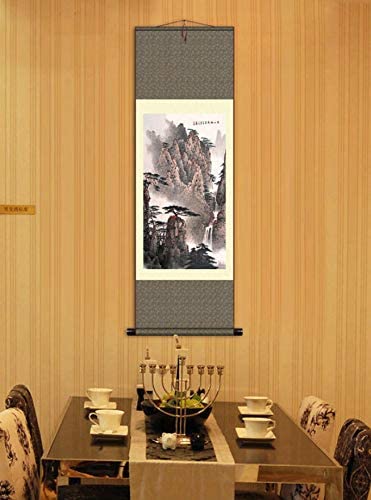 Grace Art Asian Wall Scroll, The Yellow Mountains In Autumn