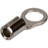 Morris Products High Temperature Ring Terminals – 8 Wire Size - ¼-inch Stud Size – Nickel-Plated Steel – For HVAC, Industrial Kilns, Electric Space Heaters, Commercial Ovens, Fryers – Pack of 100, (12524)