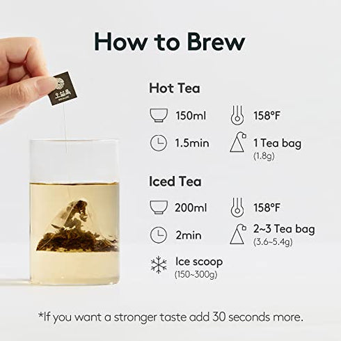 OSULLOC Honey Pear Tea, Premium Organic Blended Tea from Jeju, Tea Bag Series 20 count, 1.06 oz, 30g