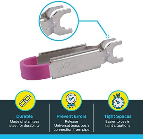 SharkBite 1/2 Inch Disconnect Tongs for Push to Connect Brass Plumbing Fittings, U711