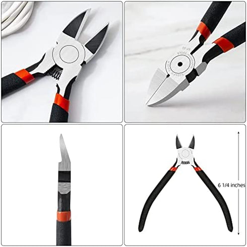 Wire Cutters for Crafts Heavy Duty - BOENFU Small Wire Cutters BF-22 Side Cutters Diagonal Cutting Pliers Wire Snips Cutters Multi Tool | 6 Inches, 1 Pack