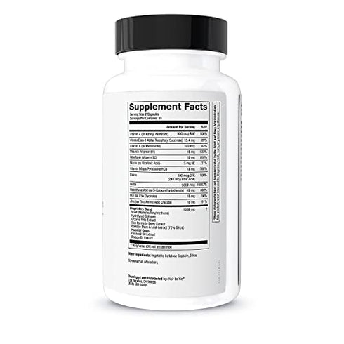 Hair La Vie Revitalizing Blend Hair Vitamins with Biotin, Collagen and Saw Palmetto