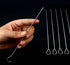 HONSHEN 8 Inch Stainless Steel Skewers,Roast goose needle Barbecue Skewers, BBQ Skewers, Shish Kebab Kabob Skewers 12 pcs