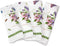 Portmeirion - Botanic Garden Collection - Set of 4 Cotton Napkins with Assorted Flower Motifs