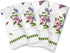 Portmeirion - Botanic Garden Collection - Set of 4 Cotton Napkins with Assorted Flower Motifs