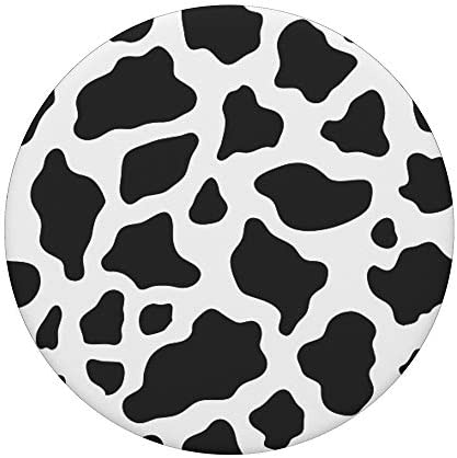 Cow Black And White Print PopSockets PopGrip: Swappable Grip for Phones & Tablets