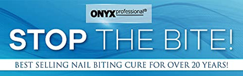 Onyx Professional "Stop The Bite" Nail Biting & Thumb Sucking Deterrent Polish 0.5 fl oz - Helps Nails Grow & Can Be Used As Top or Base Coat