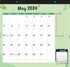 Magnet Calendar for Refrigerator 2023-2024 by STRIVE ZEN, January 2023 - December 2024, Fridge, Monthly Magnetic Planner, Paper, Tear Off, Schedule Weeks, Days, 10x10 Inches, 24 Months