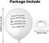 Gejoy 50 Pieces Memorial Balloons Remembrance Balloons White Funeral Balloons and 3 Pieces Balloon Ribbon for Balloon Release, Funeral Decoration