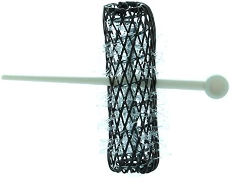 16 BRUSH ROLLERS & PINS Small Mini Hair Curlers Bristles 2" x 1/2" Kids Pageants (2 packs)