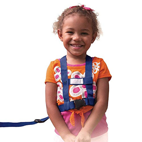 Baby Buddy Deluxe Safety Harness, Secures Babies 9 Months Old Through Toddler 4 Years Old, Keeps Child Safely at Your Side, Attaches to Stroller, Shopping Cart, or Booster Seat, Black, 4 Piece Set