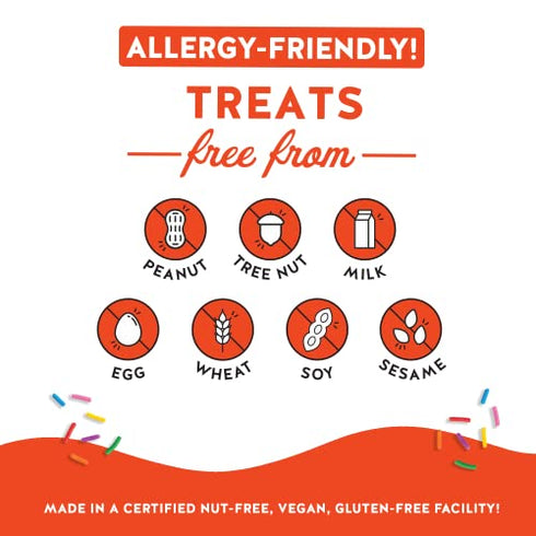 Blake’s Seed Based Crispy Treats – Birthday Cake (6 Count), Nut Free, Gluten Free, Dairy Free & Vegan, Healthy Snacks for Kids or Adults, School Safe, Low Calorie Organic Soy Free Snack