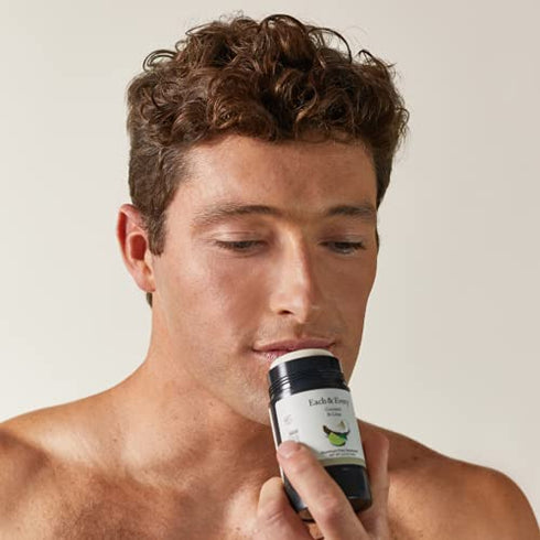 Each & Every Natural Aluminum-Free Deodorant for Sensitive Skin with Essential Oils, Plant-Based Packaging, Coconut & Lime, 2.5 Oz.