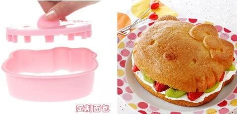 Hello Kitty Bread Cutter Pan, ?????(?) ??????:110X127X35mm ??????:95X113X35mm, mulch