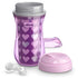 Chicco Insulated Rim Spout Trainer Spill Free Baby Sippy Cup 9 oz. - Two Pack, Pink/Purple