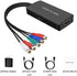 RuiPuo Component to HDMI Converter YPbPr to HDMI Adapter Supports 1080P/720P Compatible DVD, Blu-ray Player, PS2, PS3, Xbox to New HD TV/Monitor or Projector