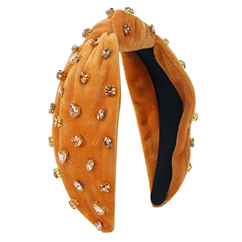 Women Knotted Jeweled Headband Embellished Top Hairband ladies Twist Hair accessories for Girls