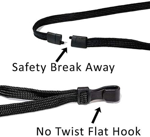 ID Stronghold Secure Badgeholder® Classic and Lanyard Combo (Clear/Black)