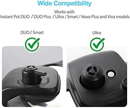 SiCheer Steam Diverter Pressure Release Valve Accessories Compatible with Instant Pot DUO/Ultra/Smart/Nova/Viva Models, 3/5/6 Qt