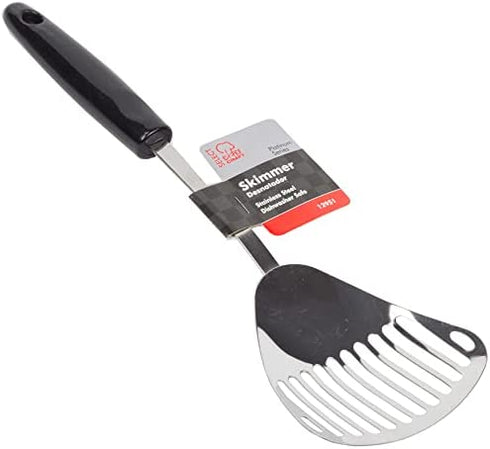Chef Craft Select Slotted Sturdy Skimmer, 13 inch, Stainless Steel