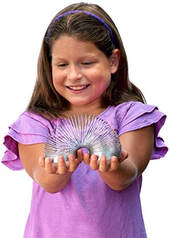 The Original Slinky Walking Spring, Metal, Fidget Toys, Party Favors, Gifts, Toys for 5 Year Old Girls and Boys, by Just Play