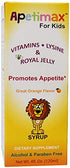 Apetimax Vitamins Lysine Royal Jelly Promotes Appetite Syrup for Adults and Kids (4oz for Kids)