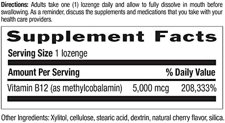 Country Life Methyl B-12 Capsules, 5000 Mcg, 60 Count